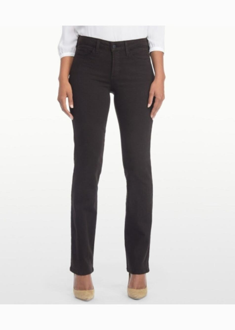 NYDJ Women's Straight Leg Legging Jean Gray Wash Size 14